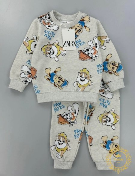 بدلة zara فوتر مصوف Paw patrol دوريات المخلاب